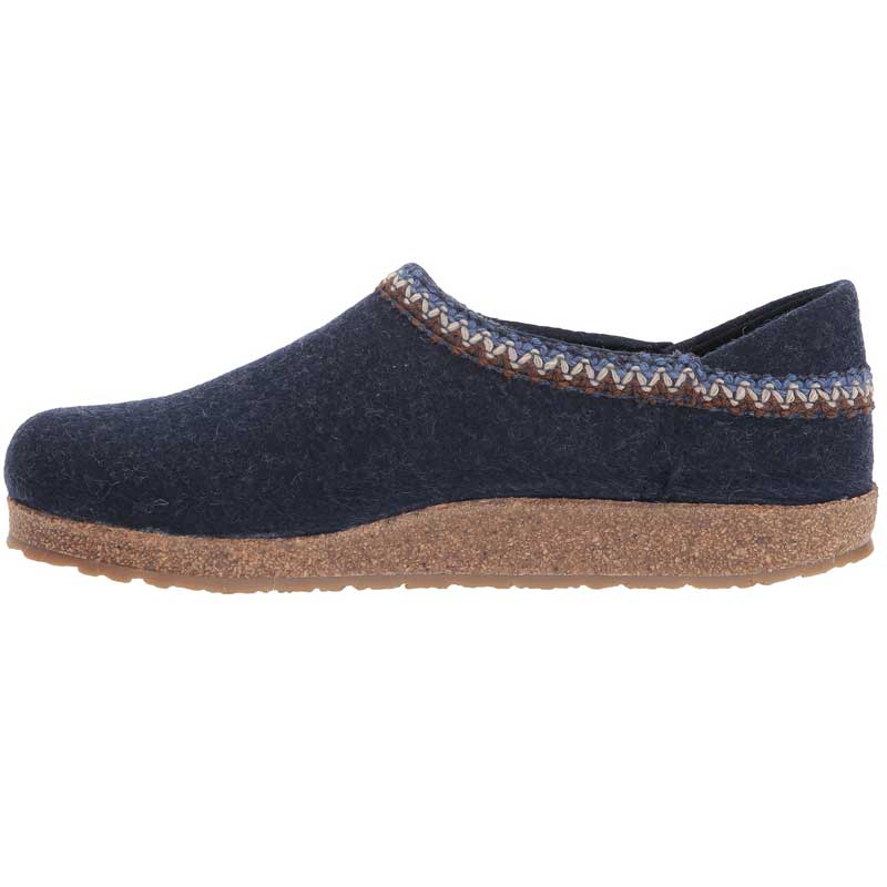 Women's Haflinger Grizzly GZH ZigZag Clog - Captain's Blue