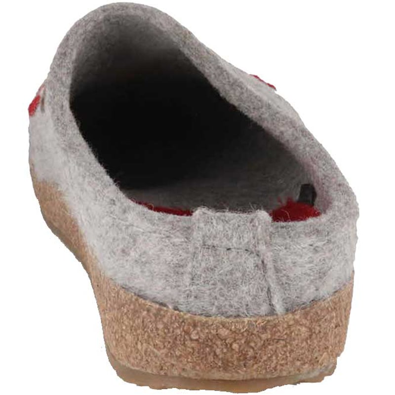 Women's Haflinger Winterbird Whimsical Clog - Silver Grey