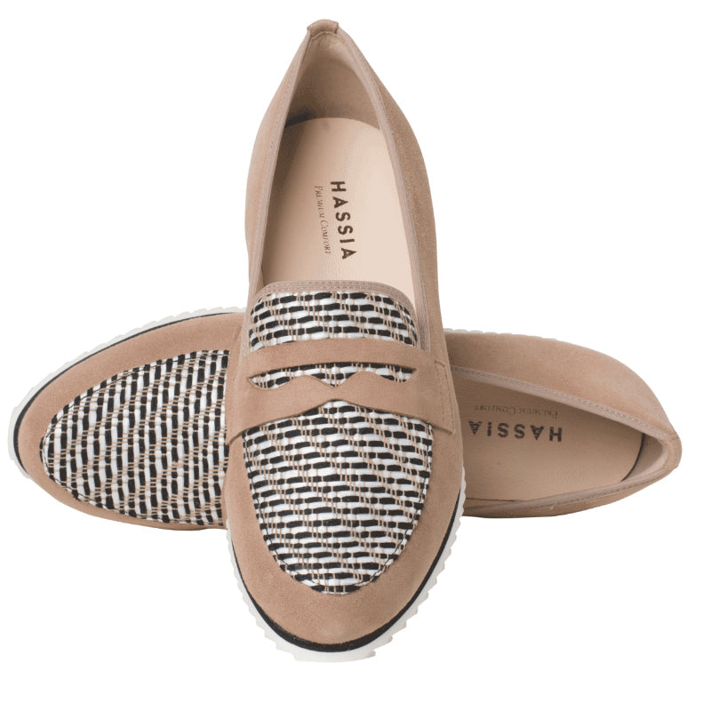 Women's Hassia Piacenza Penny - Cappuccino/Schwarz