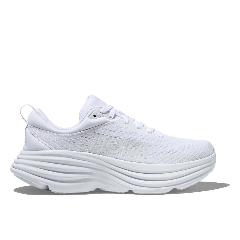 Women’s HOKA Bondi 8 – White/White (WWH)