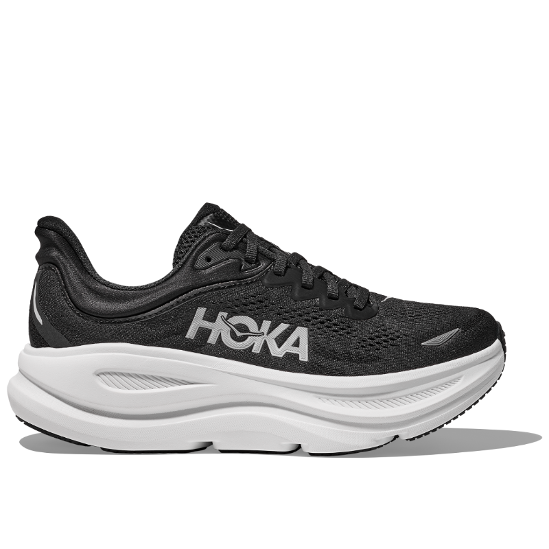 Women's HOKA Bondi 9 - Black/White (BWHT)