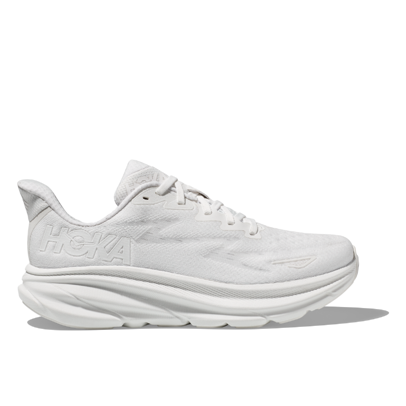 Women's HOKA Clifton 9 - White/White (WWH)
