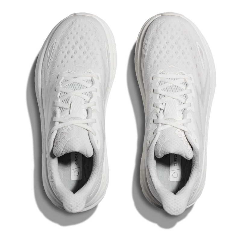 Women's HOKA Clifton 9 - White/White (WWH)