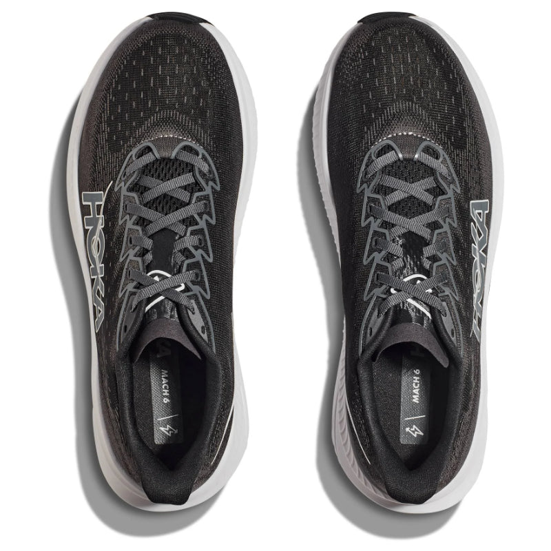 Women’s HOKA Mach 6 – Black/White (BWHT)
