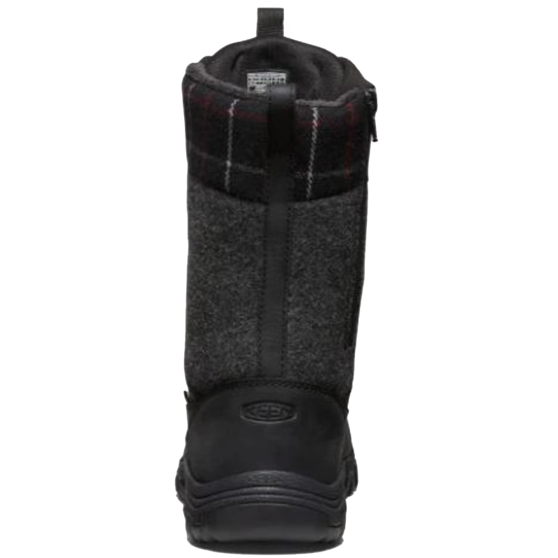 Women’s KEEN Greta Tall Boot Waterproof – Black/Black Plaid