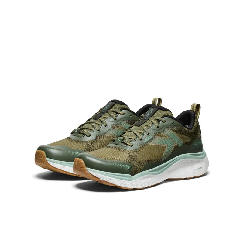Women's KEEN Leiki Waterproof Hiking Shoe - Winter Moss/Granite Green