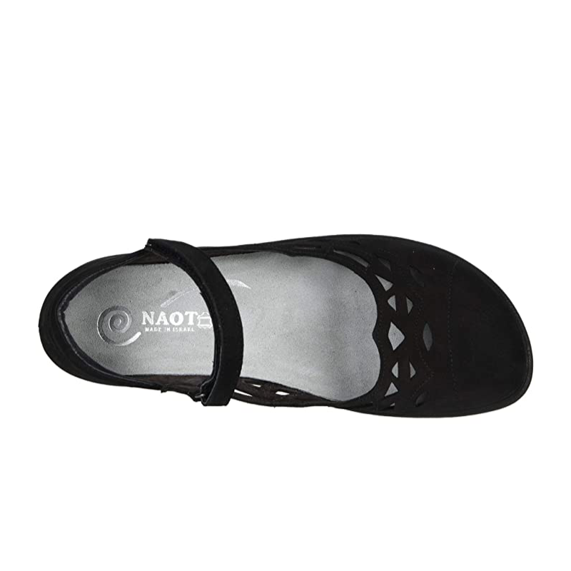 Women's Naot Agathis - Black Velvet Nubuck
