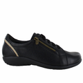 Women's Naot Moko - Soft Black Leather/Khaki Beige