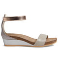 Women's Naot Pixie - Beige Lizard/Silver/Rose Gold