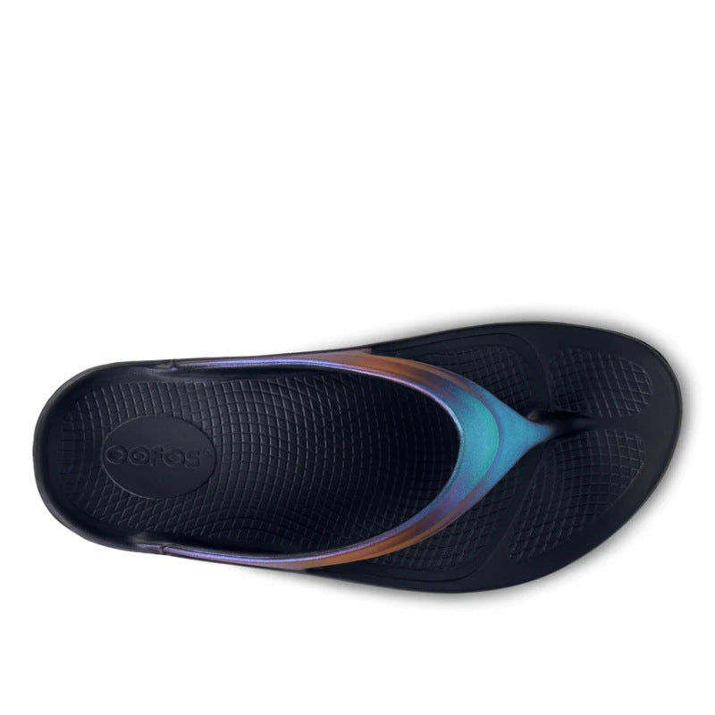 Women's OOFOS OOlala Luxe Thong - Midnight Spectre