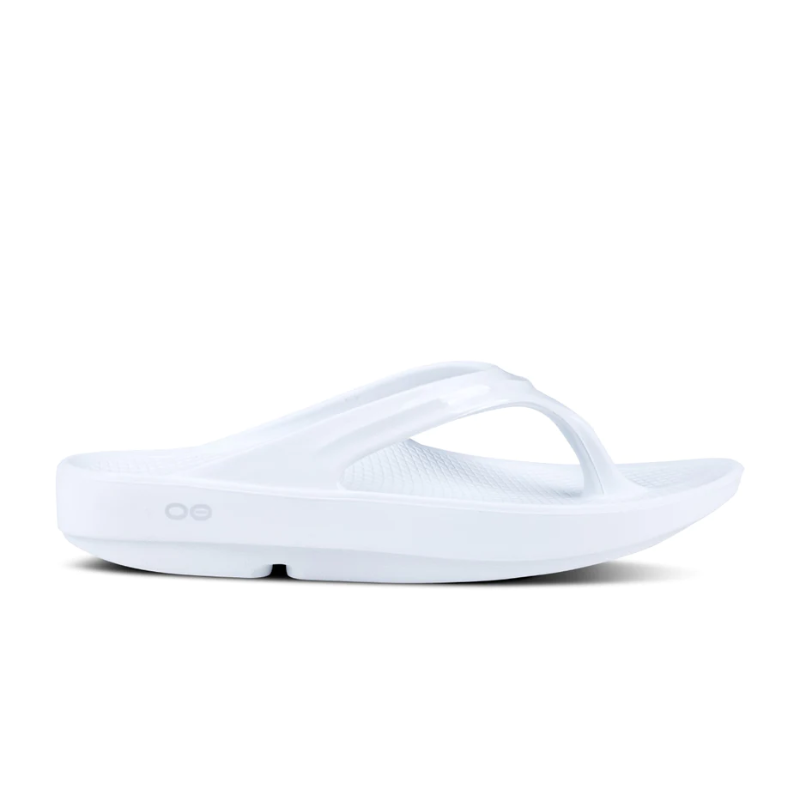 Women's OOFOS OOlala Thong - White