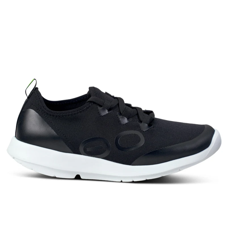 Women’s OOFOS OOmg Sport Low Shoe – White/Black