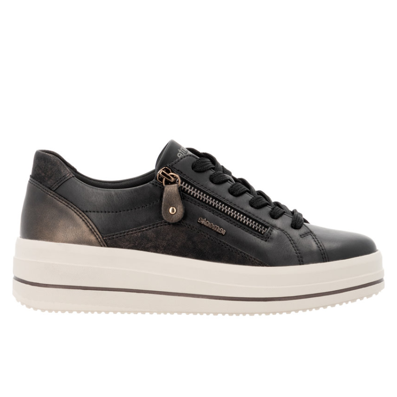 Women's Remonte Julika 01 - Schwarz/Schwarz Antique