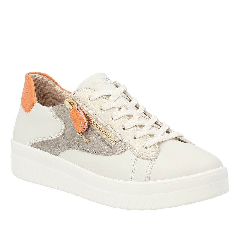 Women's Remonte Kendra 03 - OffWhite/Muschel/Orange