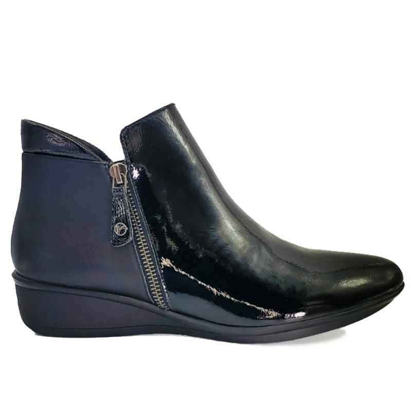 Women's Revere Damascus Bootie - Black Patent