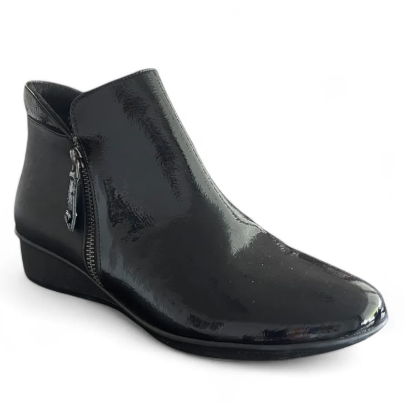 Women's Revere Damascus Bootie - Black Patent