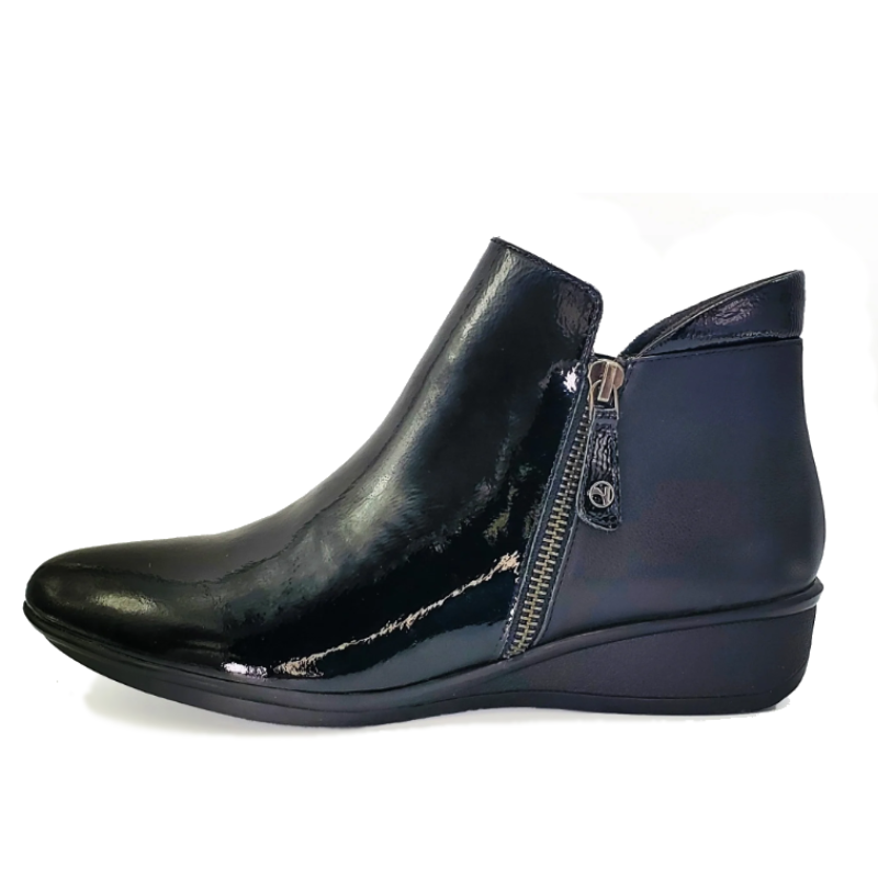 Women's Revere Damascus Bootie - Black Patent