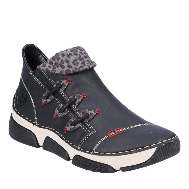 Women's Rieker Angela 83 - Schwarz/Leo Grey