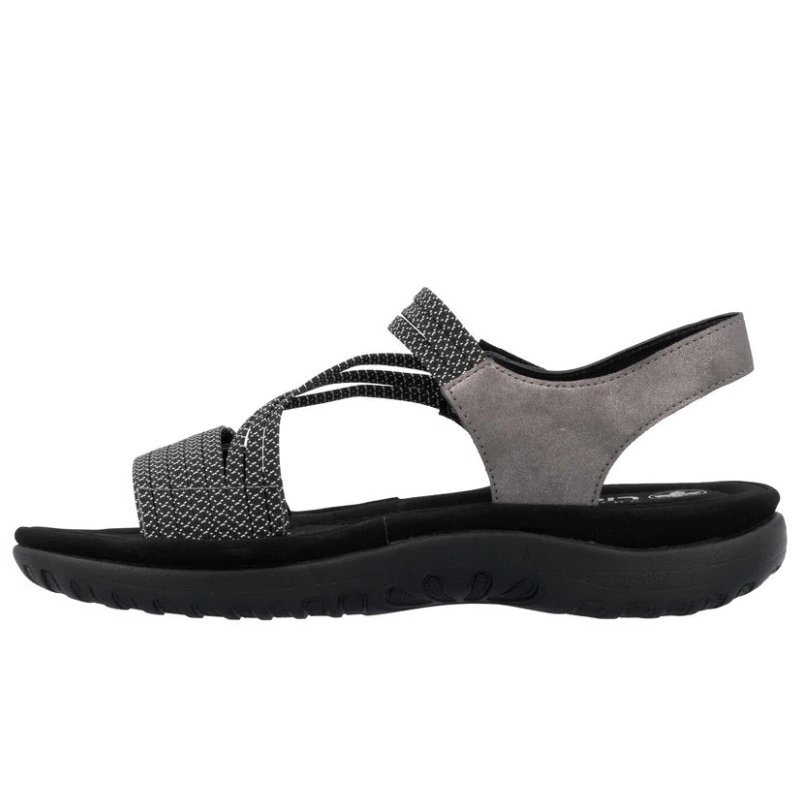 Women's Rieker Franja 70 - Mineral/Schwarz-Weiss