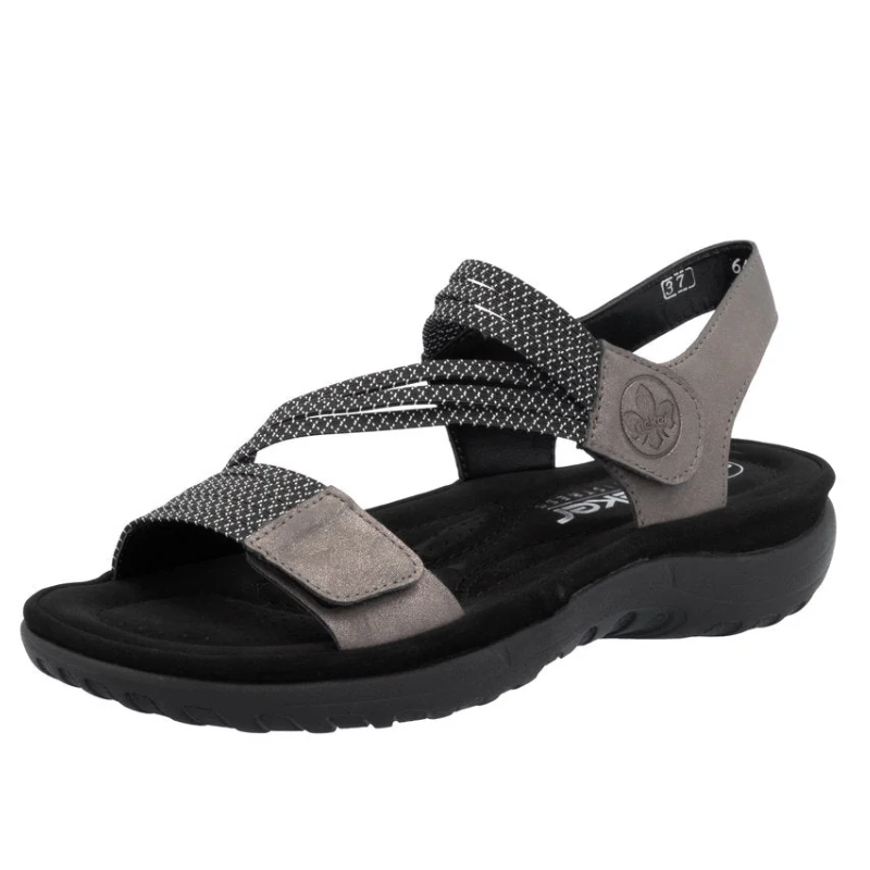Women's Rieker Franja 70 - Mineral/Schwarz-Weiss