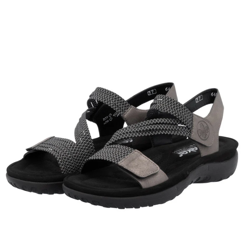 Women's Rieker Franja 70 - Mineral/Schwarz-Weiss