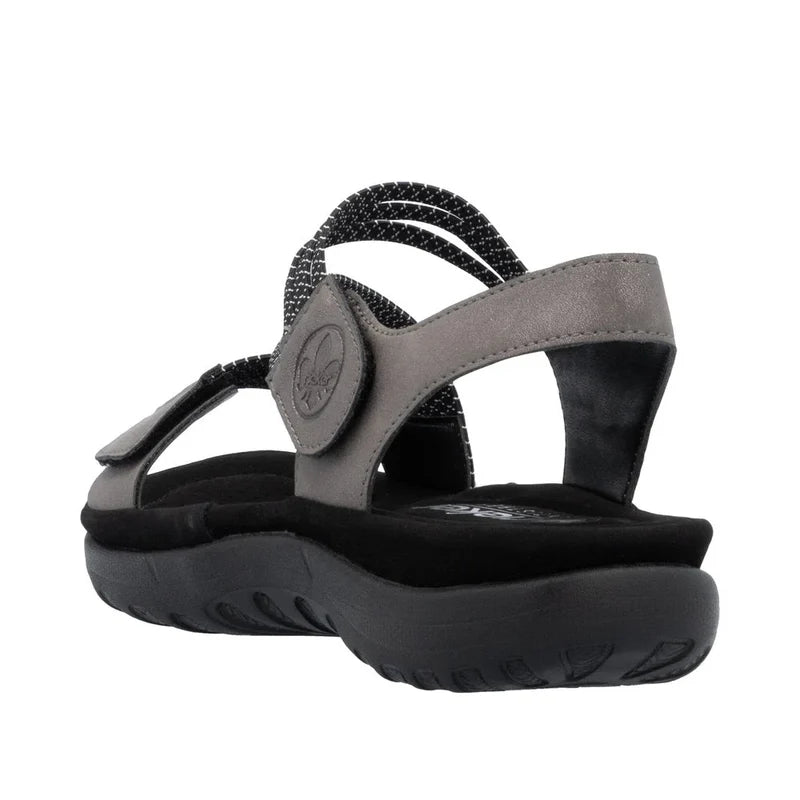 Women's Rieker Franja 70 - Mineral/Schwarz-Weiss