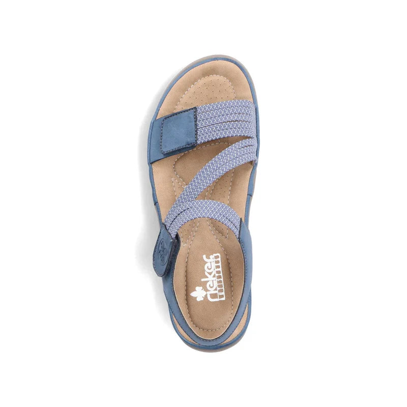 Women's Rieker Franja 70 - Royal/Jeans-Weiss