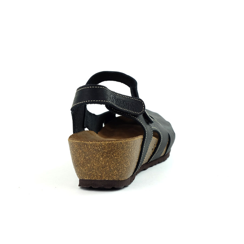Women’s Sabatini 4009 Wedge Covered Toe Sandal – Nero