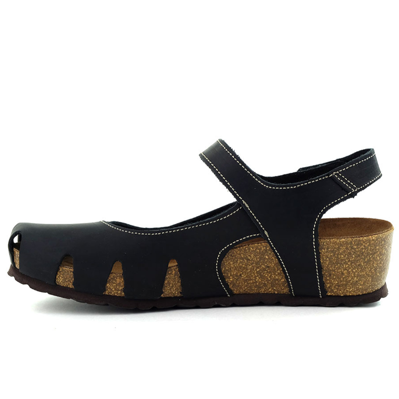 Women’s Sabatini 4009 Wedge Covered Toe Sandal – Nero
