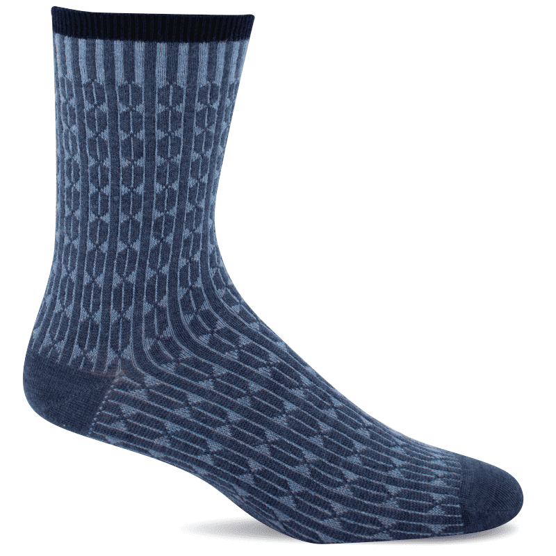 Women's Sockwell Baby Cable Essential Comfort Crew Socks - Denim