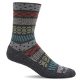Women's Sockwell Fairisle Pop Crew Socks - Charcoal