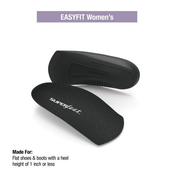 Women’s Superfeet Easyfit 3/4 Insoles – Raven