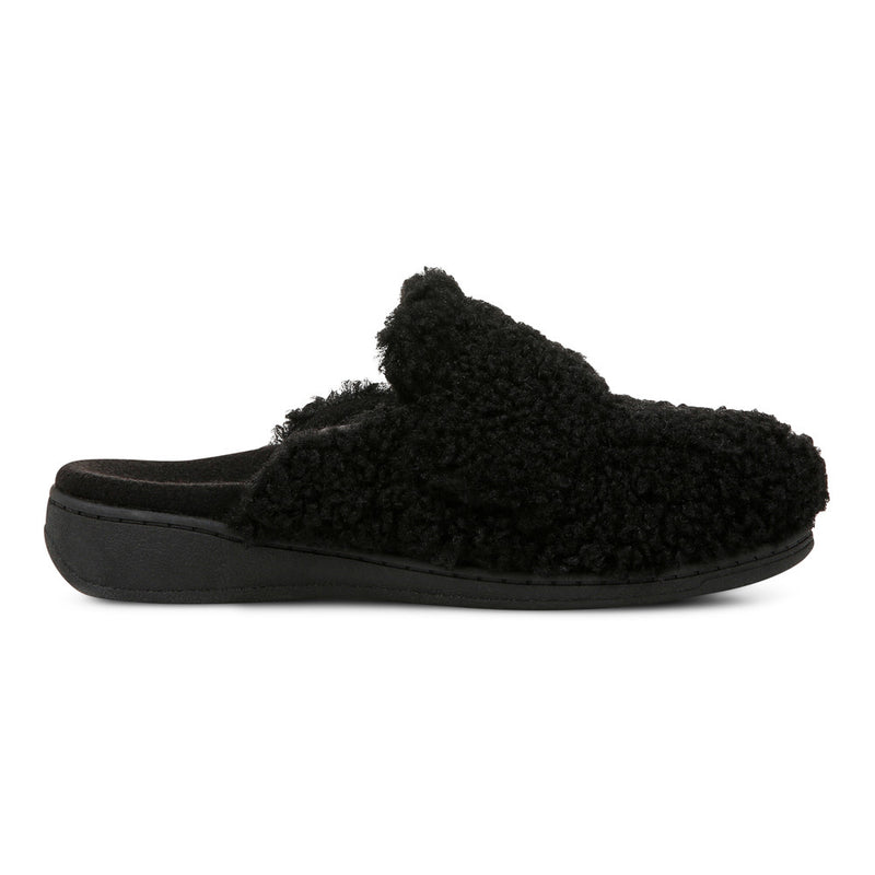 Women's Vionic Gemma II Slippers - Black Shearling