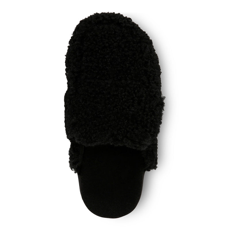 Women's Vionic Gemma II Slippers - Black Shearling