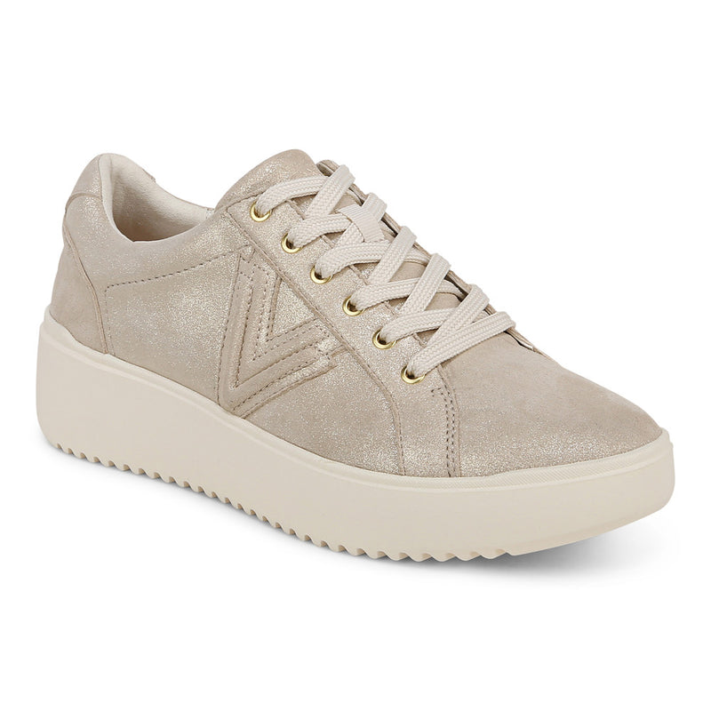 Women's Vionic Kearny Lace Up - Soft Gold Metallic
