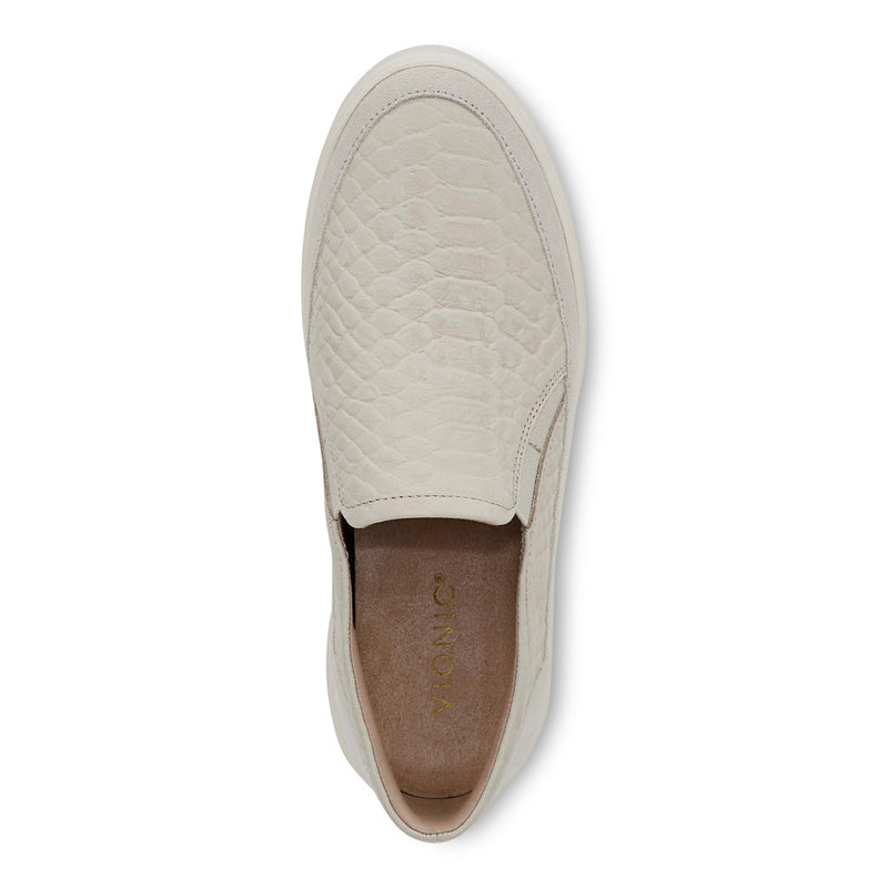 Women's Vionic Kearny Slip-On - Cream Snake Leather