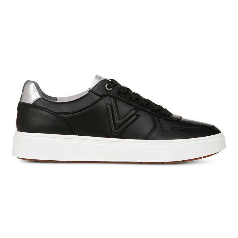 Women's Vionic Kimmie Court - Black/Silver Leather