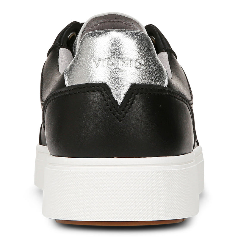 Women's Vionic Kimmie Court - Black/Silver Leather