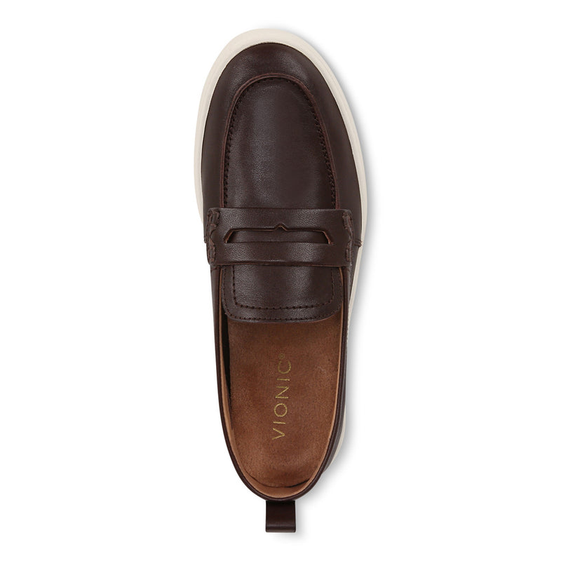 Women’s Vionic Uptown Loafer – Dark Brown Leather