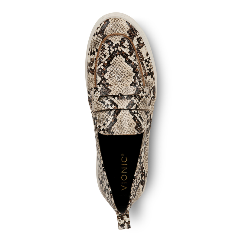 Women’s Vionic Uptown Loafer – Ivory Multi Snake