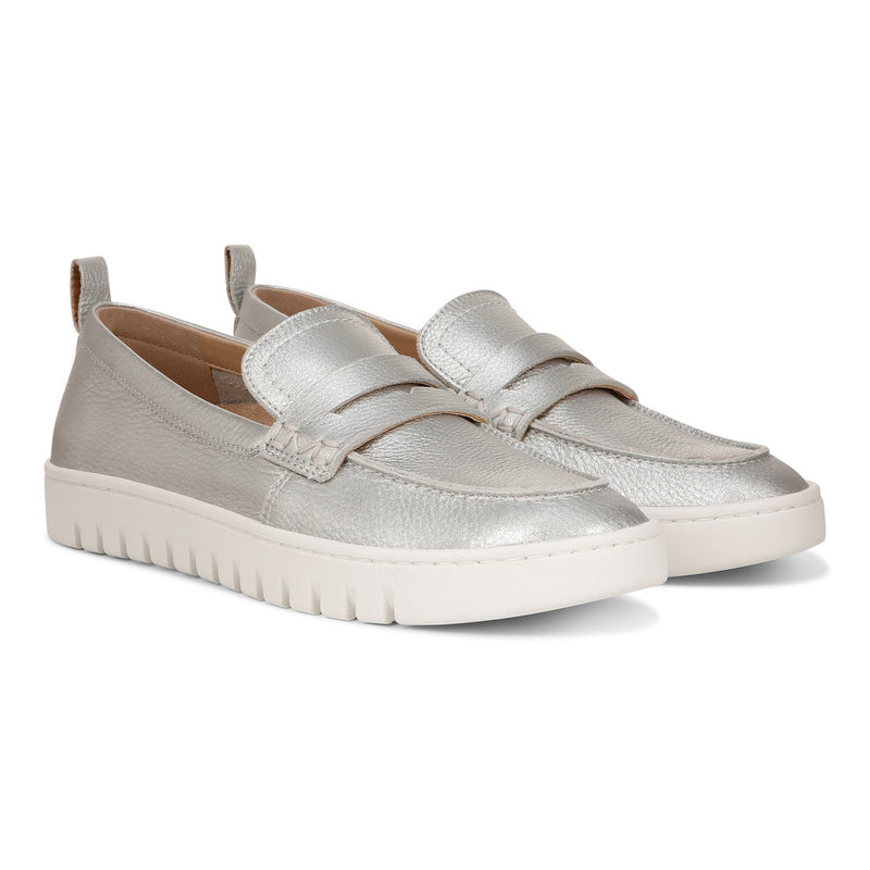 Women’s Vionic Uptown Loafer – Silver Leather