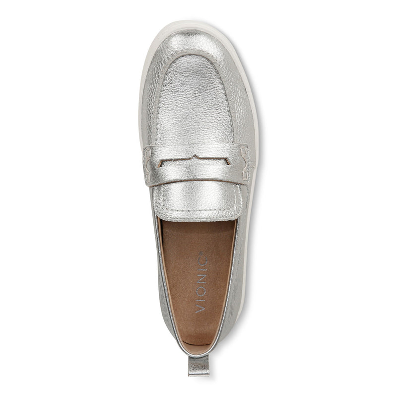 Women’s Vionic Uptown Loafer – Silver Leather