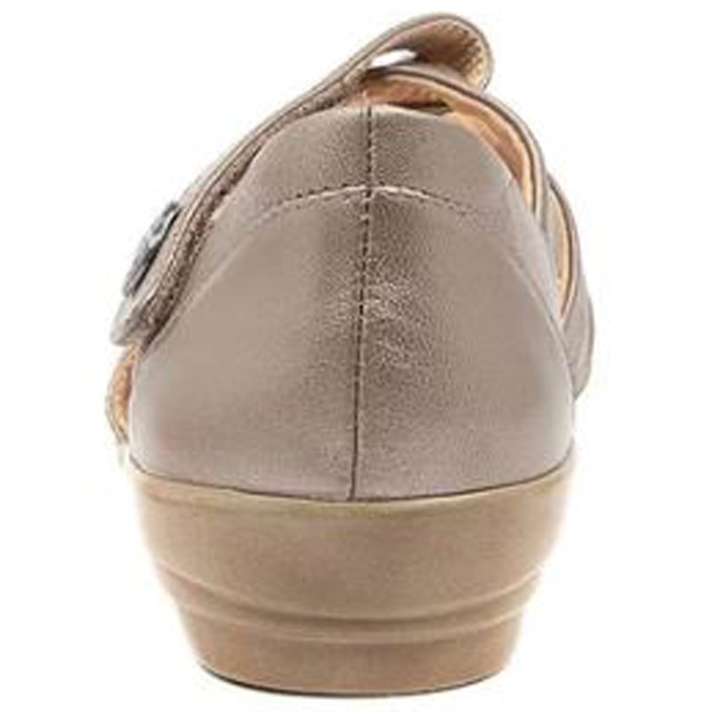 Womens Ziera Doxie Sandal - Greige Leather