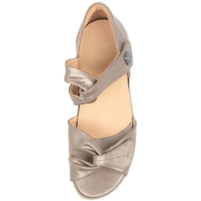 Womens Ziera Doxie Sandal - Greige Leather