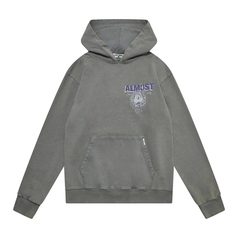 Almost Someday S / vintage grey WREATH HOODIE