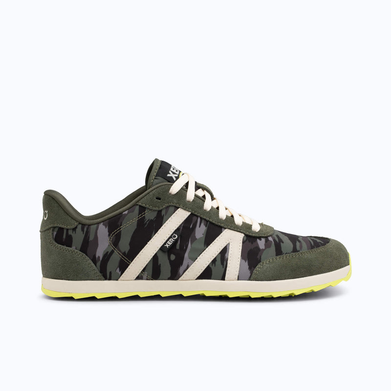 Xero Shoes Wynn Men Shoe at Army Green and Camo with Toe Facing Right