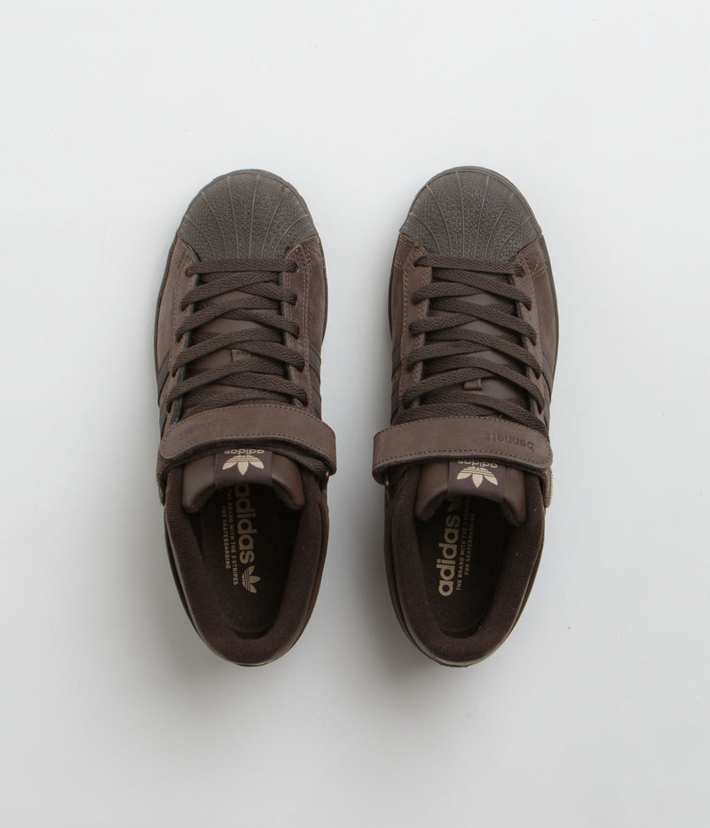 Adidas x Niels Pro Shell ADV Shoes in Brown and Dark Brown / Magic Beige