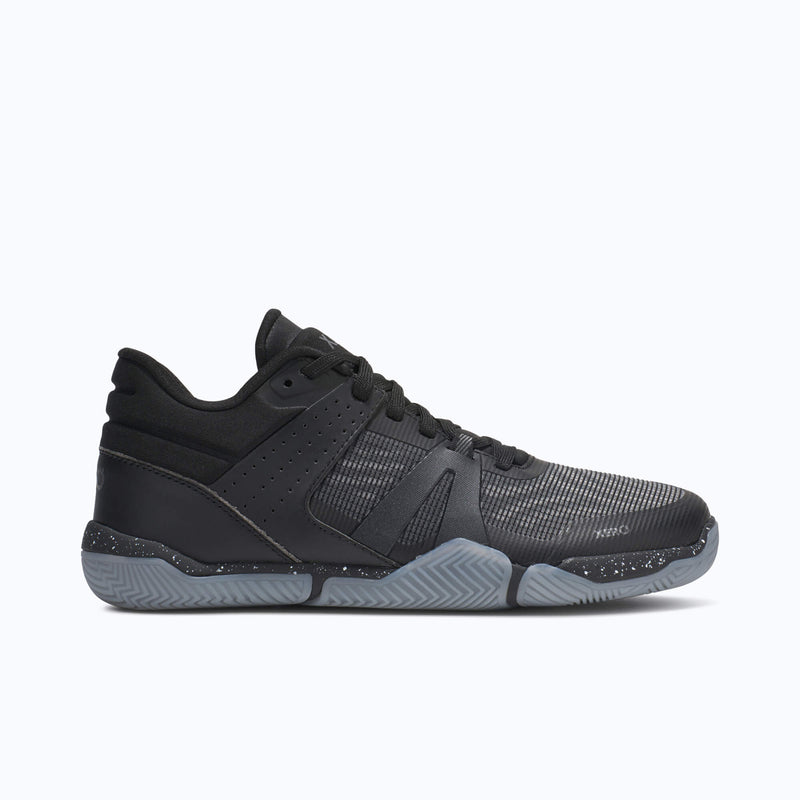 Xero Shoes X1 Low Women Shoe at Black and Gray with Toe Facing Right