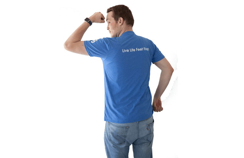 Xero Shoes Men Blue T-Shirt Back Part
