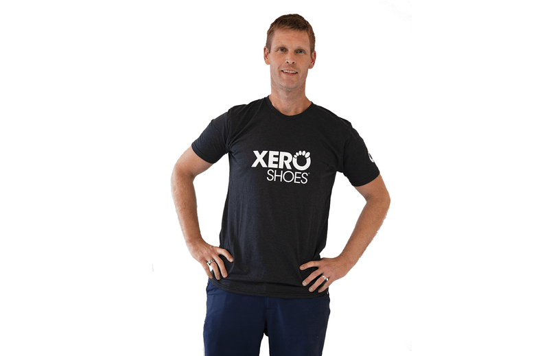 Xero Shoes Men Black T-Shirt Front Part
